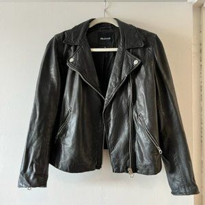 Madewell Washed Leather Motorcycle Jacket